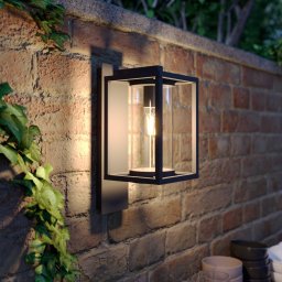 Lucande outdoor wall light Ferda, hanging, anthracite, IP44