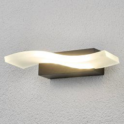 Lindby Wavy LED outdoor wall light Jirka