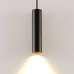 Arcchio Ejona pendant light, height 27 cm, black, aluminium