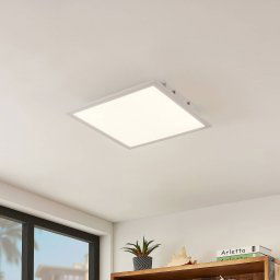 Lindby LED panel Quais, 40 x 40 cm, white, aluminium, 4,000K