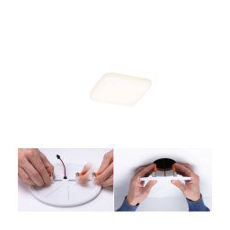 Paulmann Veluna LED panel 3,000 K angular 7.5 cm