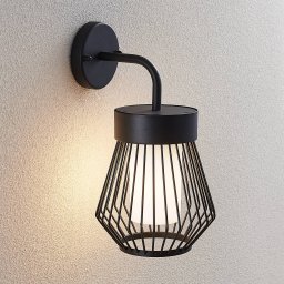 Lindby Vajana outdoor wall light, cage shape