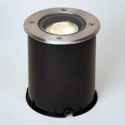 Lucande LED deck light Jos, round, swivelling, IP67