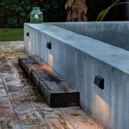 FARO BARCELONA Angular LED outdoor wall light Must, 9.6 cm cm