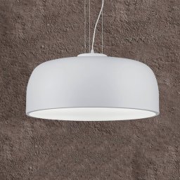 Trio Lighting Baron conical hanging light, white