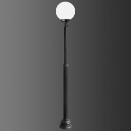 LCD 1143 lamp post, one-bulb, black/white