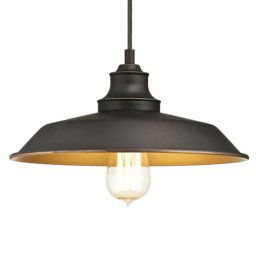 Westinghouse Iron Hill hanging light, black 1-bulb