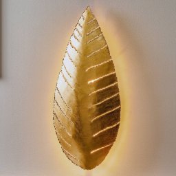 Holländer Pietro wall light in leaf form, gold