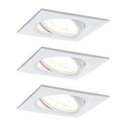 Paulmann Nova Coin 3 spots square dimmable white