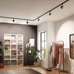 Paulmann URail system rail, 100 cm, black matt
