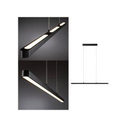 Paulmann Lento LED hanging light black dimmable Up-&Downlight