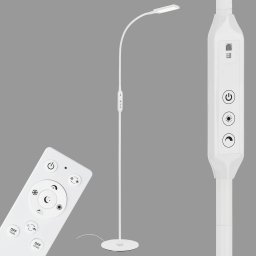 Briloner LED office floor lamp Office Remote, remote control, white