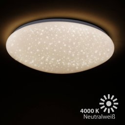 Briloner LED ceiling lamp Viper, starry sky effect, 49 cm