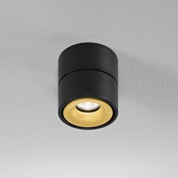 Egger Licht EGG DLS Clippo downlight, dimmable to warm, black/gold