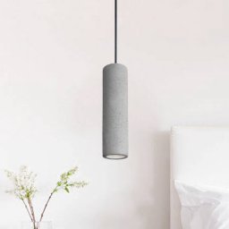 Viokef Phenix hanging light made of concrete, long