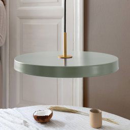 UMAGE Asteria medium hanging light brass green