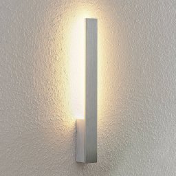Arcchio LED wall light Ivano, height 43 cm, brushed aluminium