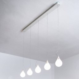 next LIQUID LIGHT DROP-2 XS hanging light, 5-bulb, 107 cm