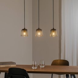 HELAM Lucea hanging light, 3-bulb, smoke