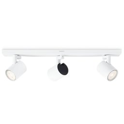 Philips Runner LED ceiling spotlight white 3-bulb