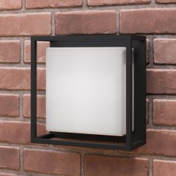 Lucande LED outdoor wall light Ilirian, anthracite, aluminium, 25 cm