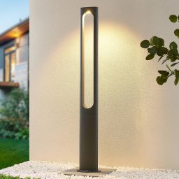 Lucande Dovino LED lamp post, 150 cm