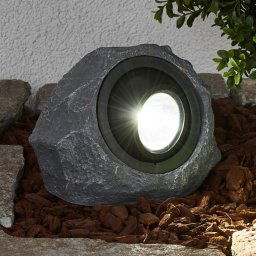Lindby Luminous solar stone Lior with LEDs