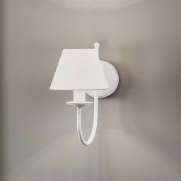 Domiluce Bona wall light, 1-bulb, white