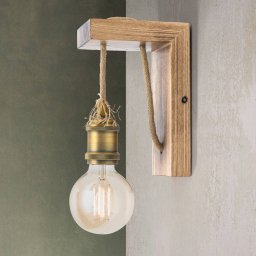 ORION Bassena wall light made of light wood
