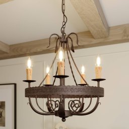 Luminex Loara chandelier, 5-bulb