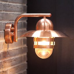 Nordlux Energy saving wall light Nibe, copper