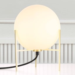 Nordlux Alton table lamp with white glass lampshade
