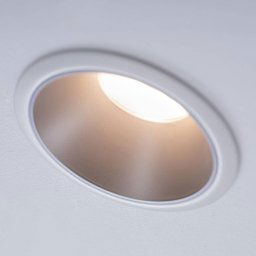 Paulmann Cole LED spotlight, silver and white