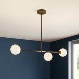 SIGMA Gama 3 pendant light, 3-bulb, black