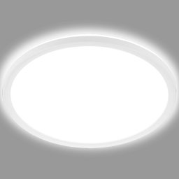 Briloner LED ceiling lamp Slim, round, 29.3cm