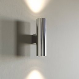 Euluna Marion wall lamp, 2-bulb, chrome