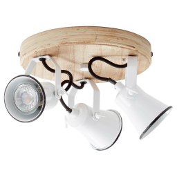 Brilliant Seed ceiling spotlight lampshades 3-bulb white