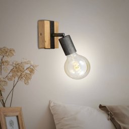 Briloner Wall light Wood Basic, 1-bulb