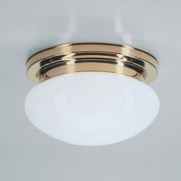Berliner Messinglampen HARRY ceiling light with polished brass