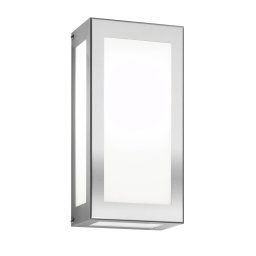 CMD Kina LED outdoor wall light, stainless steel, glass, 2700K