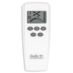 CasaFan Aeroplan Eco ceiling fan, chrome, light wood