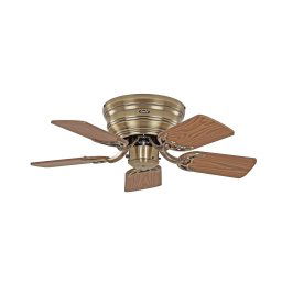 CasaFan Classic Flat III fan in antique brass, Ø 75 cm