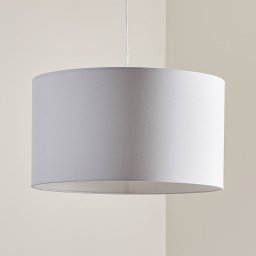 Duolla Roller pendant light, white, Ø 45 cm
