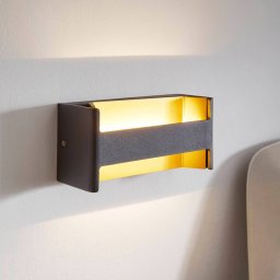 EGLO Feloniche LED wall lamp in black/gold