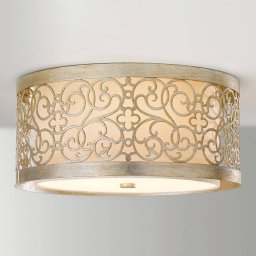 FEISS Arabesque ceiling light with double lampshade