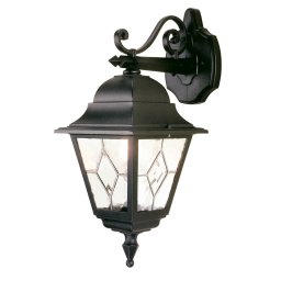 Elstead Norfolk outdoor wall light, leaded glass