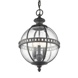 KICHLER Halleron outdoor hanging light in Victorian style