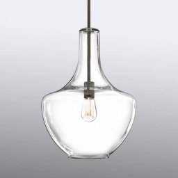 KICHLER Antique bronze socket - medium pendant lamp Everly