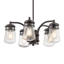 KICHLER Lyndon outdoor pendant light, 5-bulb