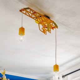 Elobra Bodo ceiling lamp in crane shape